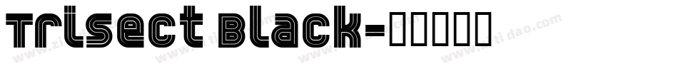 Trisect Black字体转换